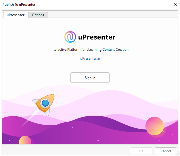 Export created eLearning project to uPresenter