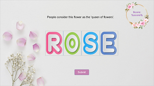 Letter Arrangement Game