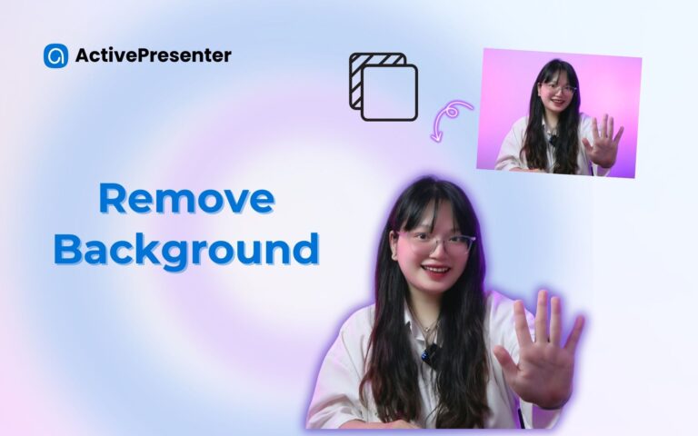 AI background remover ActivePresenter