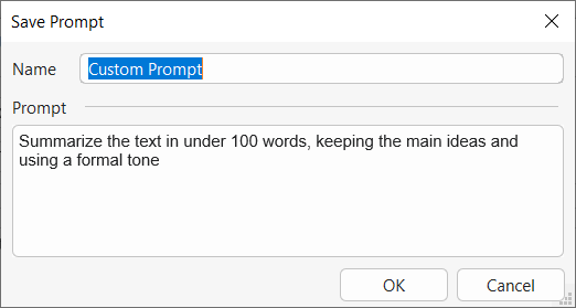 save prompt AP10