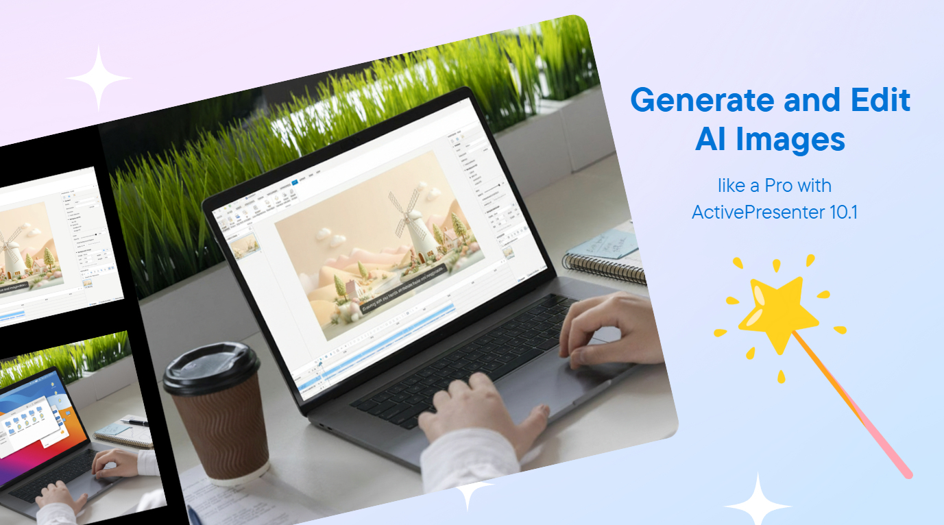 generate and edit AI images in ActivePresenter