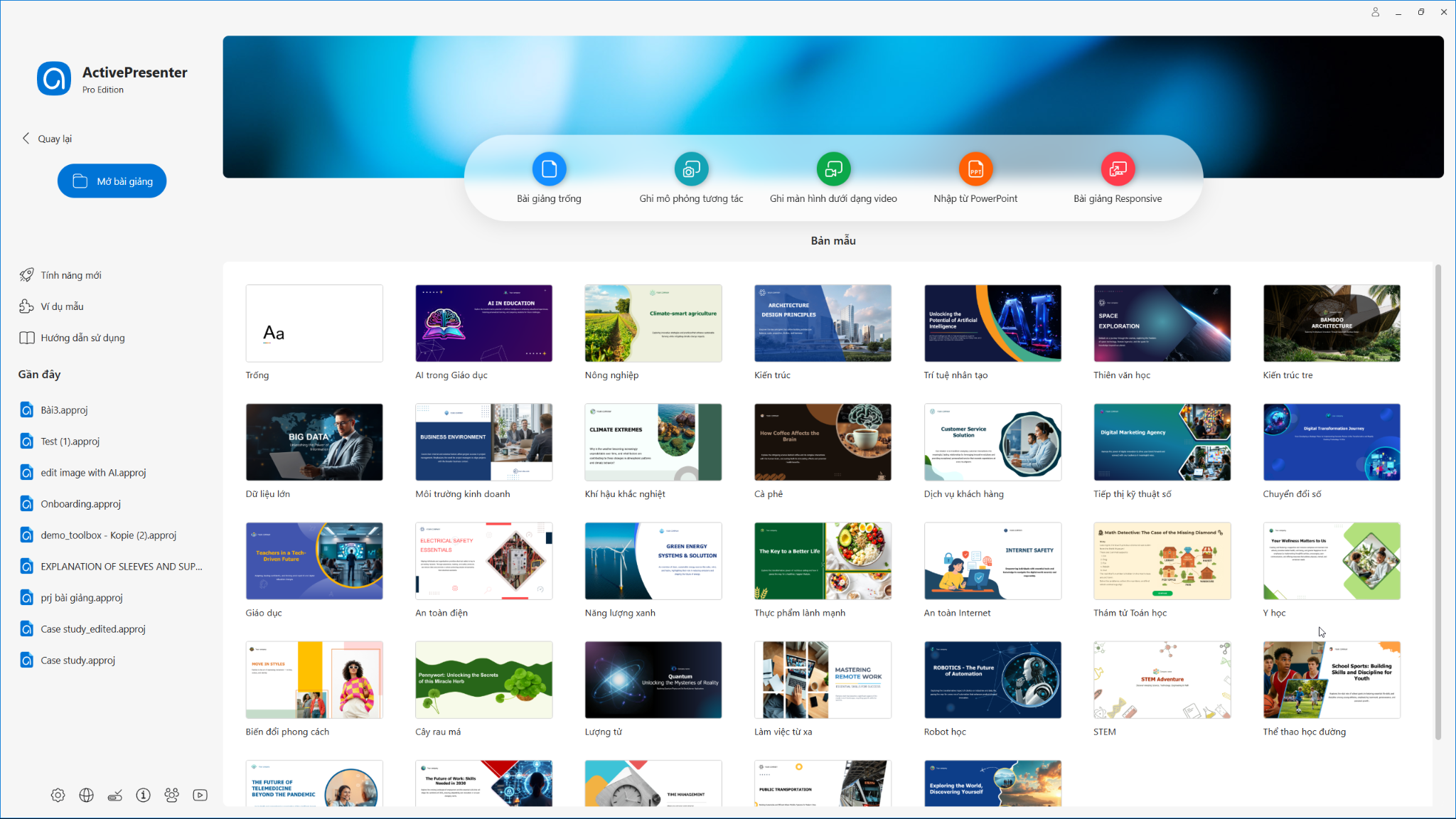 Template ActivePresenter