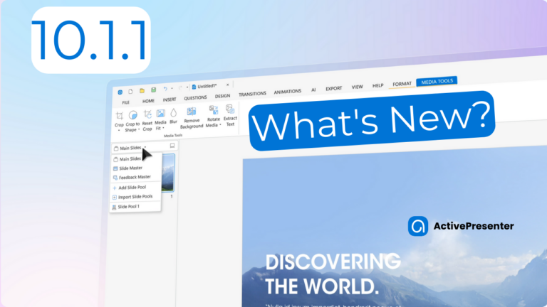 what's new in ActivePresenter 10.1.1?