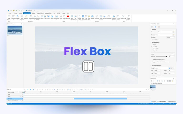 flexbox Activepresenter