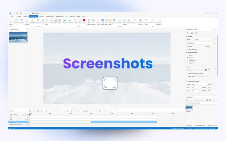 screenshot ActivePresenter