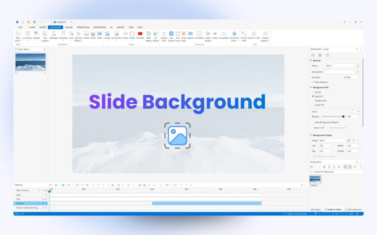 Slide background
