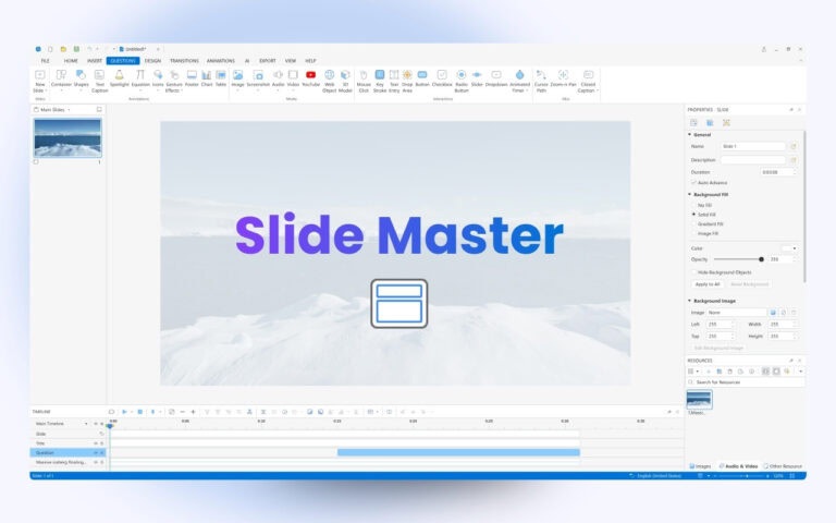 slide master ActivePresener