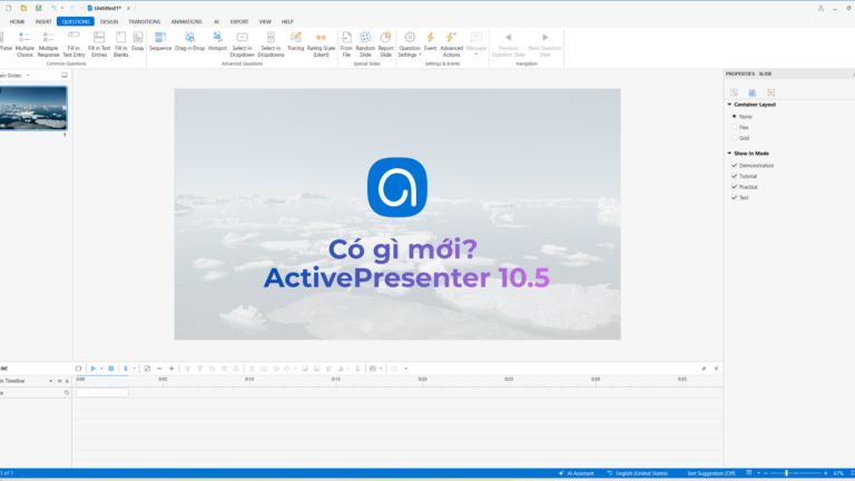 Có gì mới ActivePresenter 10.5