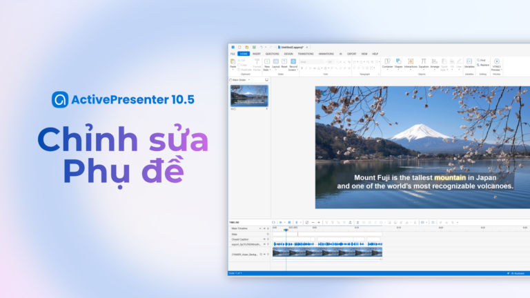 Phụ đề trong ActivePresenter 10.5