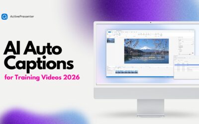How to speed up training video creation with AI caption in ActivePresenter