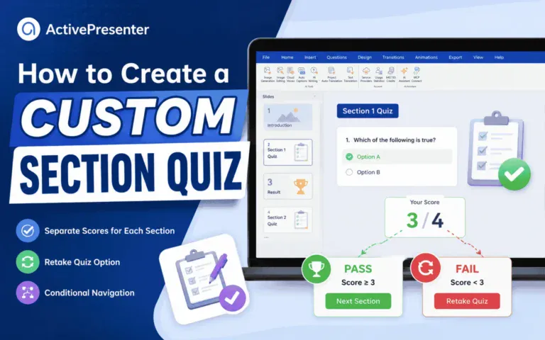 custom section quiz